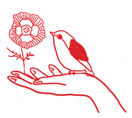 bird hand red 1