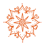 mandala orange 1